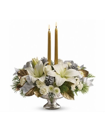 Silver And Gold Centerpiece