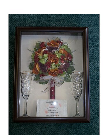 12x16 Bridal Shadowbox In Middletown De Forget Me Not Florist