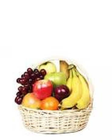 Fruit Basket Flower Arrangement