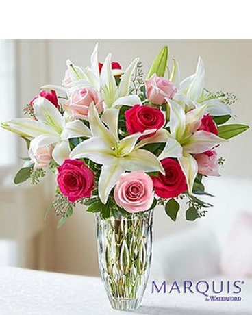 Marquis By Waterford Rose Lily Bouquet In Lemont Il Royal Petal