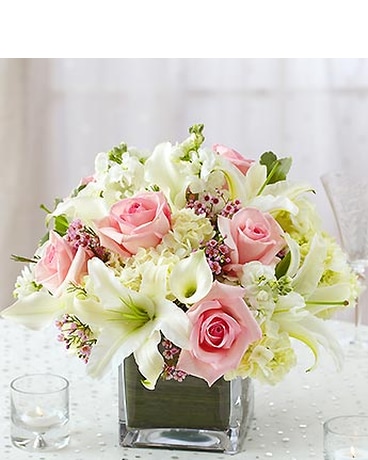 Pink and White Centerpiece