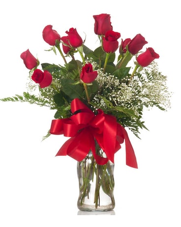 Buds and Blooms One Dozen Roses