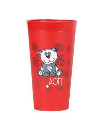 POLKA DOT TUMBLER ALPHA OMICRON PI