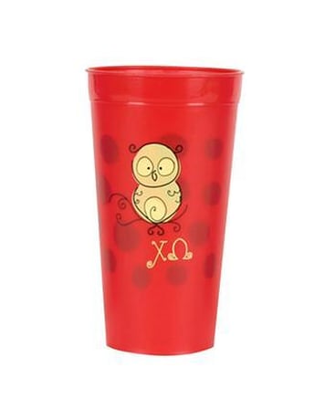 POLKA DOT TUMBLER CHI OMEGA