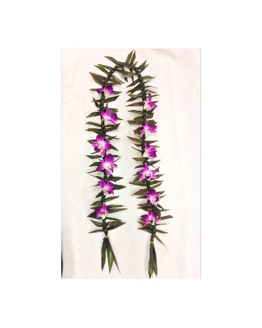 L29 - Ti Leaf with Orchid lei
