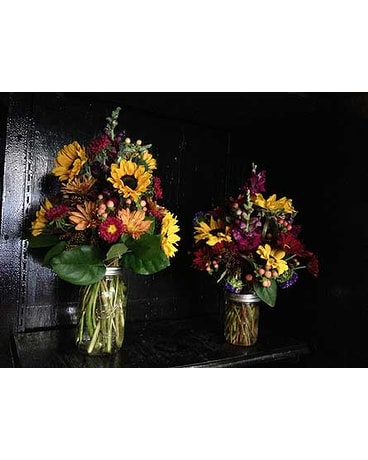 Harvest Mason Jar Bouquet