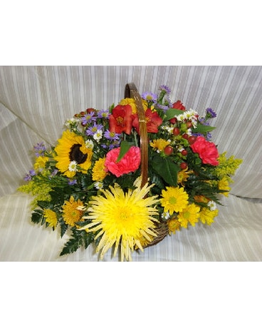 basket of flowers
