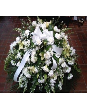 Cover in all white flowers