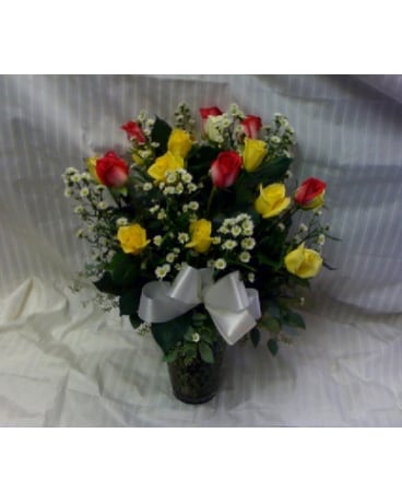 2 DOZEN MIXED ROSES