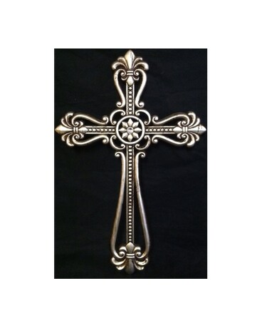 Pewter Color Resin Cross