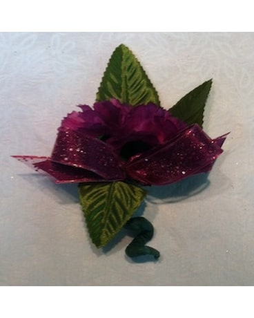 Burgundy Boutonniere