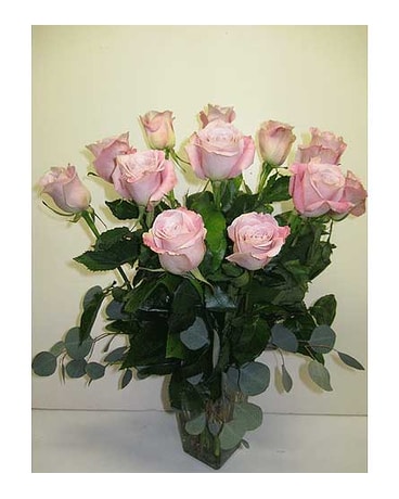 Pink Roses in Vase