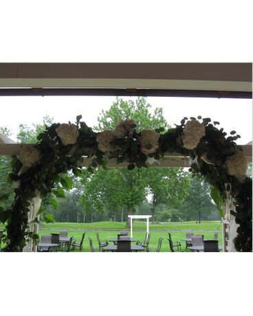Idea To Decorate An Arch In Blue Bell Pa Country Flower Shoppe