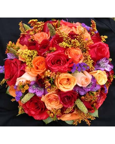 Bridal Bouquet Fall Roses