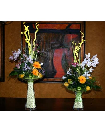Double Center with Orchids