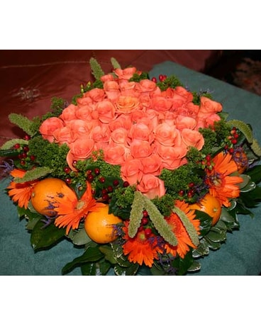 Orange Roses Square