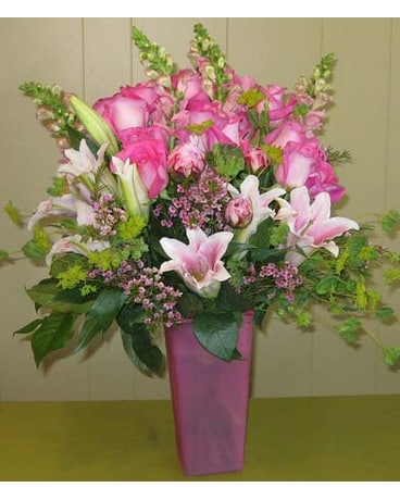 Pink Vased Arrangement