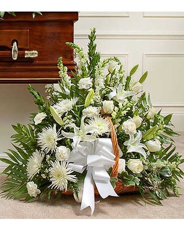 White Fireside Basket