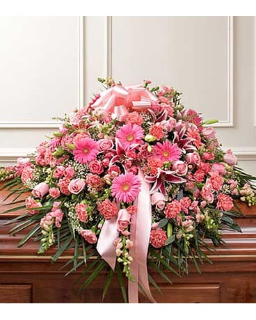 Pink Half Casket Cover