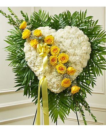 White Heart with Yellow Rose Break