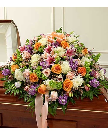 Multicolor Pastel Mixed Half Casket Cover