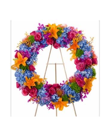 Radiance- Bright Wreath Flower Spray