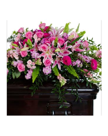 Grace - Mix Pink Full/Half Casket Flowers