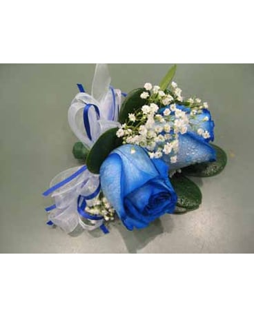 Blue Rose Corsage