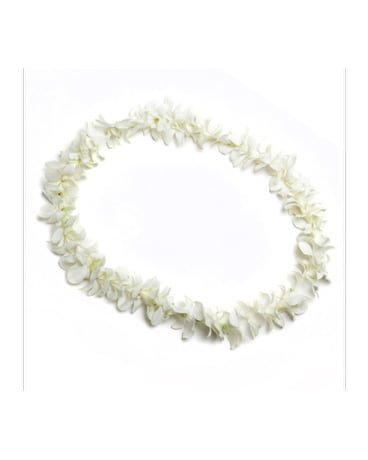 White Orchid Lei #1