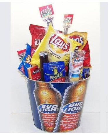 Bucket of Brew Flower Arrangement