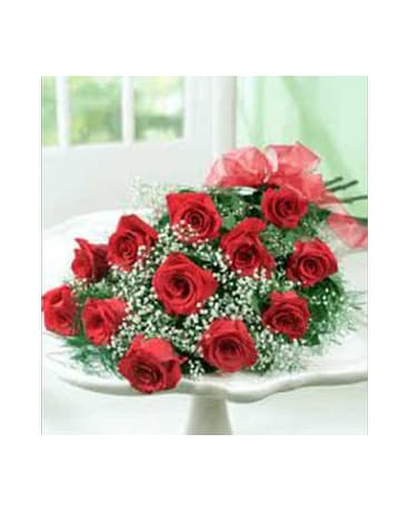 Dozen Red Roses Wrapped
