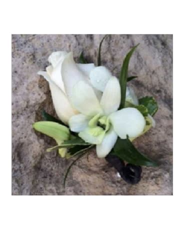 Rose and Orchid Boutonnere