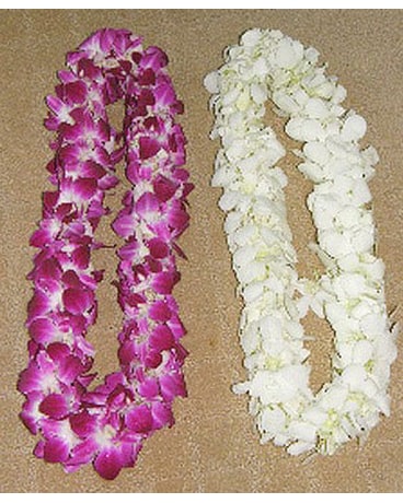 Dendrobium orchid lei