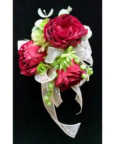 Rose & Succulent Corsage