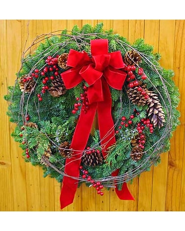 Fresh Pine & Berry Wreath