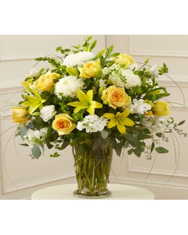 Beautiful Blessings Yellow Vase Arrangement