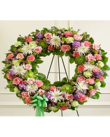 Serene Blessings Pastel Standing Wreath