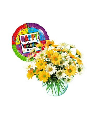 Dashing Daisies with Balloon