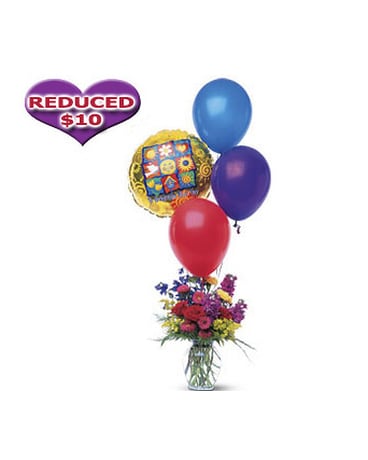 Balloons and Flowers