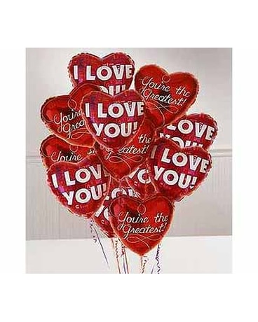 I Love You Heart Balloons