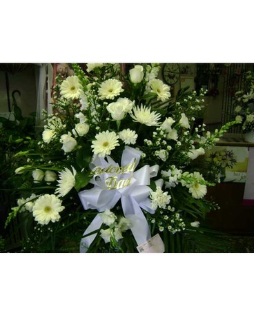 Pure White Standing Basket