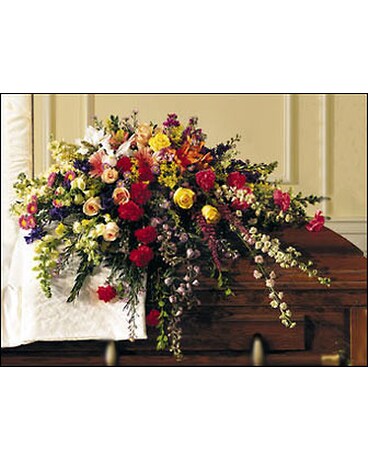 Splash of Sunshine Casket Spray