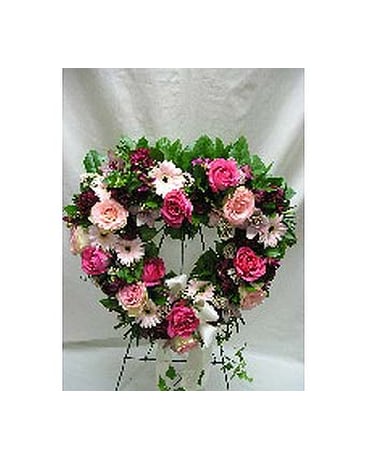 Open Heart Flower Arrangement