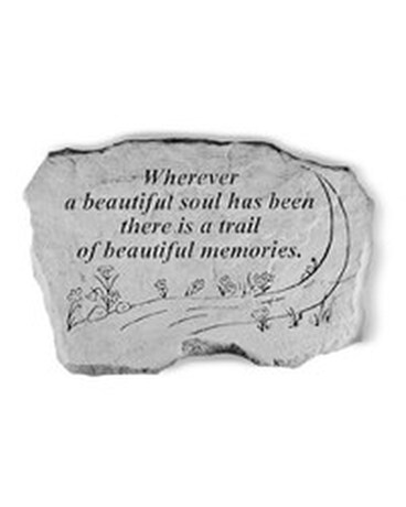 Wherever a beautiful soul - Memorial Stone