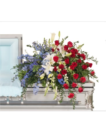 Patriotic Casket Spray