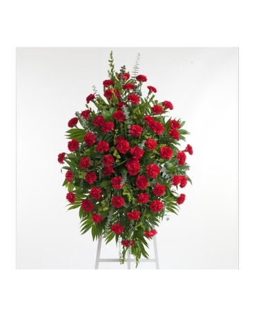 Classic Carnation Easel Flower Arrangement