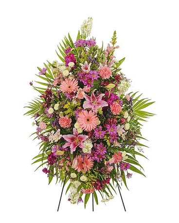 Traditional Mix Oval Easel Spray