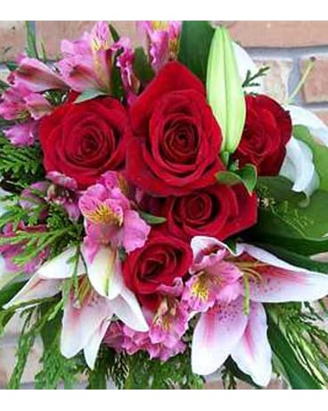 Pink and Red Cut Flower Bouquet