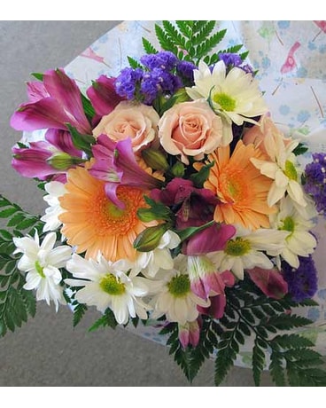 Pastels and Purple Cut Flower Bouquet