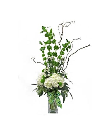 Bells of Ireland and Willow Flower Arrangement